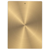 Aangepaste gouden metalen radiale textuur klembord (Achterkant)