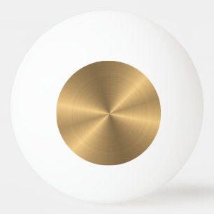 Aangepaste gouden metalen radiale textuur pingpongballen