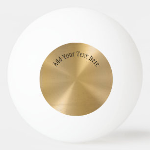 Aangepaste gouden metalen radiale textuur pingpongballen