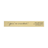 Aangepaste gouden omloop rond retouradreslabel (Individueel)