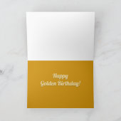 Aangepaste gouden ontwerpdag kaart (Binnen)