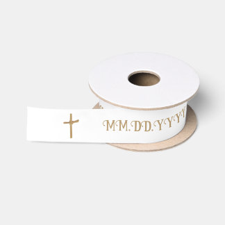 Aangepaste Gouden Palm Cross Baptismal Lint