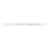 Aangepaste Gouden Palm Cross Baptismal Lint (Voorkant)