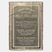 Aangepaste  gouden teken pensioen deken (Voorkant Verticaal)