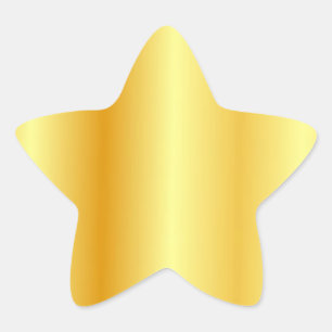 Aangepaste gouden uitstraling lege sjabloon Elegan Ster Sticker