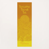 Aangepaste goudgalg Elephant Bend Breathe Be Yogamat (Voorkant)
