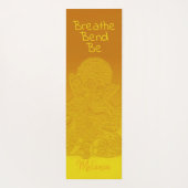 Aangepaste goudgalg Elephant Bend Breathe Be Yogamat (Achterkant)
