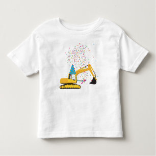 Aangepaste graafmachine constructietransport Birth Kinder Shirts