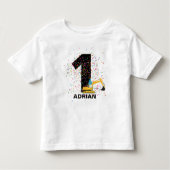 Aangepaste graafmachine constructietransport Birth Kinder Shirts (Voorkant)