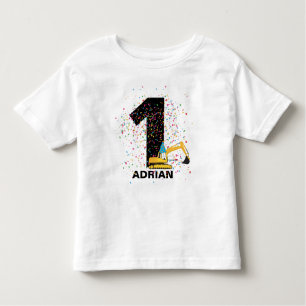 Aangepaste graafmachine constructietransport Birth Kinder Shirts