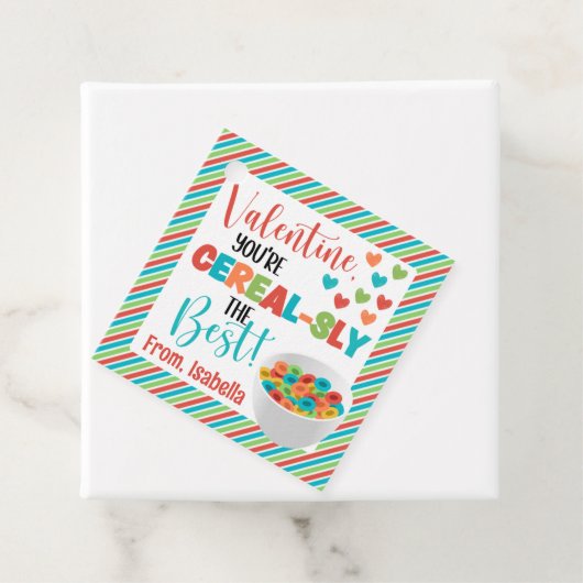 Aangepaste graanValentijnsdag Bedankjes Labels (In situ)