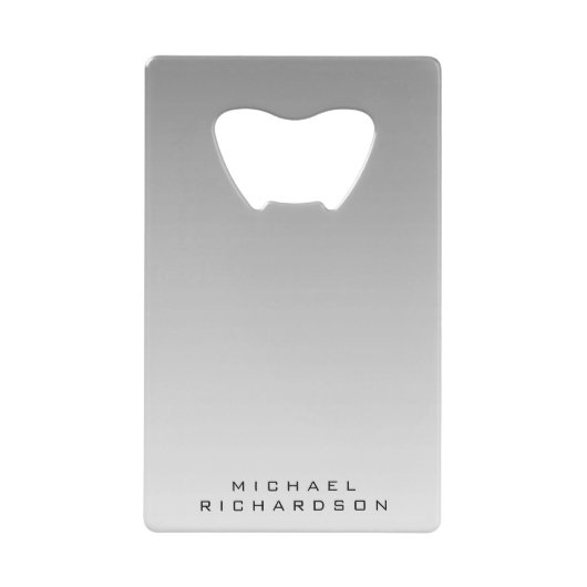 Aangepaste gradiënt Gradiënt Kredietflesje Kaart Kredietkaart Flessenopener (Voorkant)