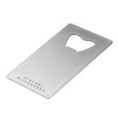 Aangepaste gradiënt Gradiënt Kredietflesje Kaart Kredietkaart Flessenopener (Voorkant Gekanteld)