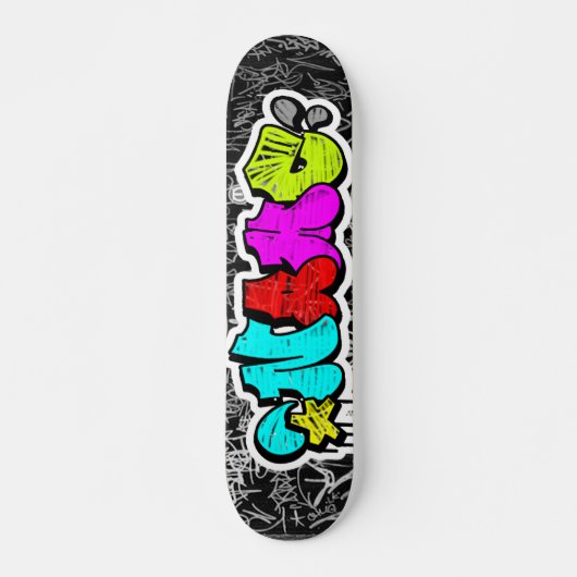 AANGEPASTE GRAFFITI SKATEBOARDS *E-MAIL HIERONDER (Voorkant)