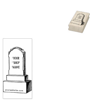 Aangepaste grafsteen voor kleine bedrijven rubberstempel