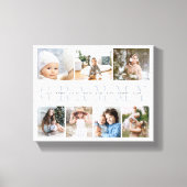 Aangepaste Grammy 7 Foto Kleinkinderen Collage Canvas Afdruk (Voorkant)