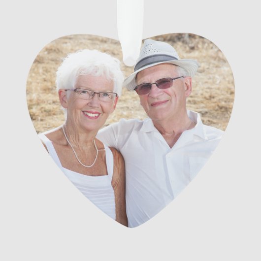 Aangepaste Grandouders Fotofeestdag Ornament (voorkant)