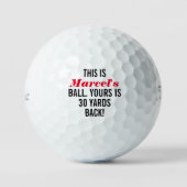 Aangepaste grappig golfballen (Voorkant)