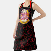 Aangepaste grappige barbecue chef varken grillen  schort (Insitu)