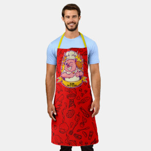 Aangepaste Grappige Barbecue Chef Varken Grilleren Schort