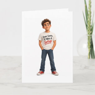 Aangepaste Grappige Beste Kerstman Het Was Een Set Kaart