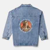 Aangepaste Grappige Cadeaus voor Drukke Werkende S Denim Jacket (Achterkant)