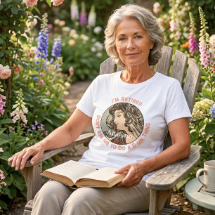 Aangepaste grappige elegante pensioencadeaus voor t-shirt
