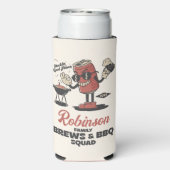 Aangepaste Grappige Familie Barbeque Groep Matchin (Seltzer Achterkant)