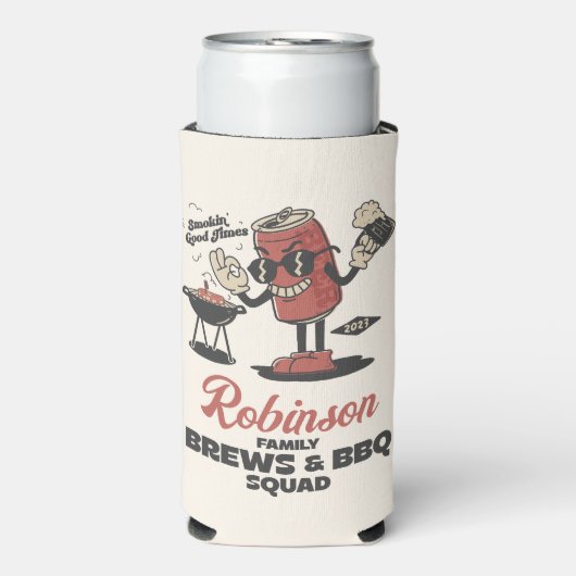 Aangepaste Grappige Familie Barbeque Groep Matchin (Seltzer Voorkant)