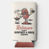 Aangepaste Grappige Familie Barbeque Groep Matchin (Achterkant)