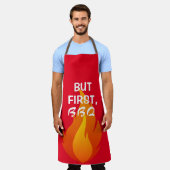 Aangepaste Grappige Gift - Retro Gepersonaliseerde Schort (Gedragen)