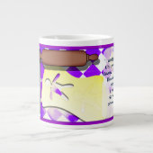 Aangepaste grappige Gingerbread Man Extra Grote Beker (Voorkant)