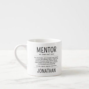 Aangepaste Grappige Mentor Coach Adviseur Waarderi Espresso Kop