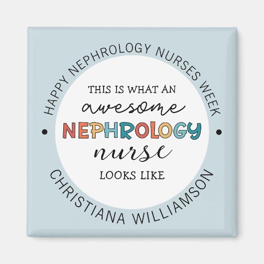 Aangepaste Grappige Nefrologie Verpleegkundigen We Magneet (Voorkant)