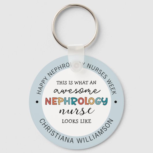 Aangepaste Grappige Nefrologie Verpleegkundigen We Sleutelhanger (Achterkant)