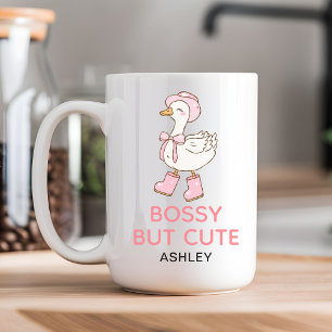 Aangepaste grappige ondernemersmok voor baas vrouw koffiemok