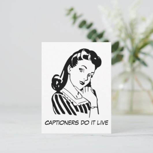 Aangepaste grappige ondertiteling offerte voor ond briefkaart (Staand voorkant)