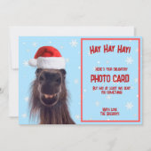 Aangepaste Grappige Paardenspottende Verplichte Fo Feestdagenkaart (Voorkant)