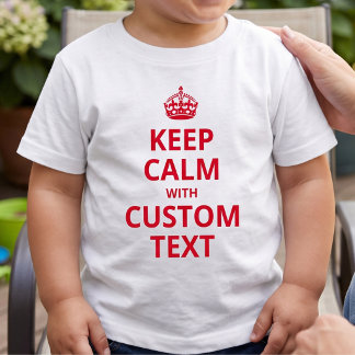 Aangepaste Grappige Slogan | Keep Calm Grafisch T-shirt
