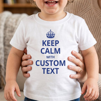 Aangepaste Grappige Slogan | Keep Calm Grafisch T-shirt
