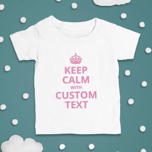 Aangepaste Grappige Slogan Keep Calm Grafisch T-shirt