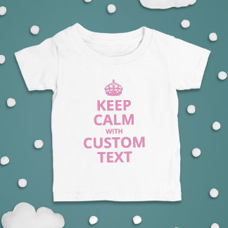 Aangepaste Grappige Slogan | Keep Calm Grafisch T-shirt