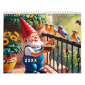 Aangepaste grappige tuinkabouter kunst kalender (Hoes)