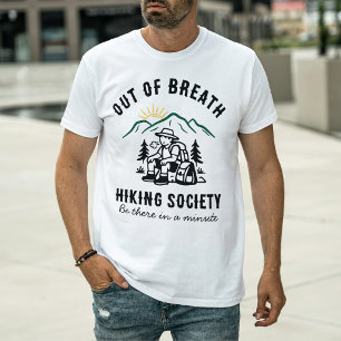 Aangepaste Grappige Uitgeputte Wandelvereniging T-shirt
