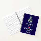 Aangepaste grappige verpleegkundige reden waarom j notitieboek (Binnen)