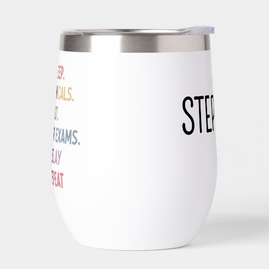 Aangepaste grappige verpleegsterschool student toe (Links)