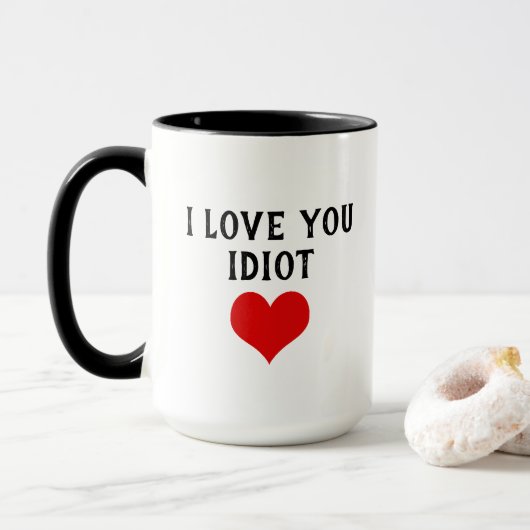 Aangepaste grappigheid waar ik van hou, Idioot en  Mok (Met donut)