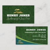 aangepaste graszorg en landschapsarchitectuur visitekaartje (Voorkant / Achterkant)