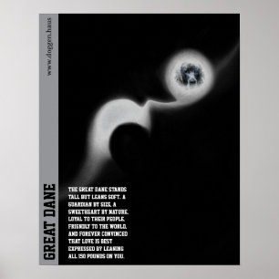 Aangepaste Great Dane Guardian Poster