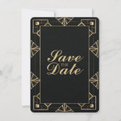 Aangepaste Great Gatsby Save the Date Kaart (Voorkant)